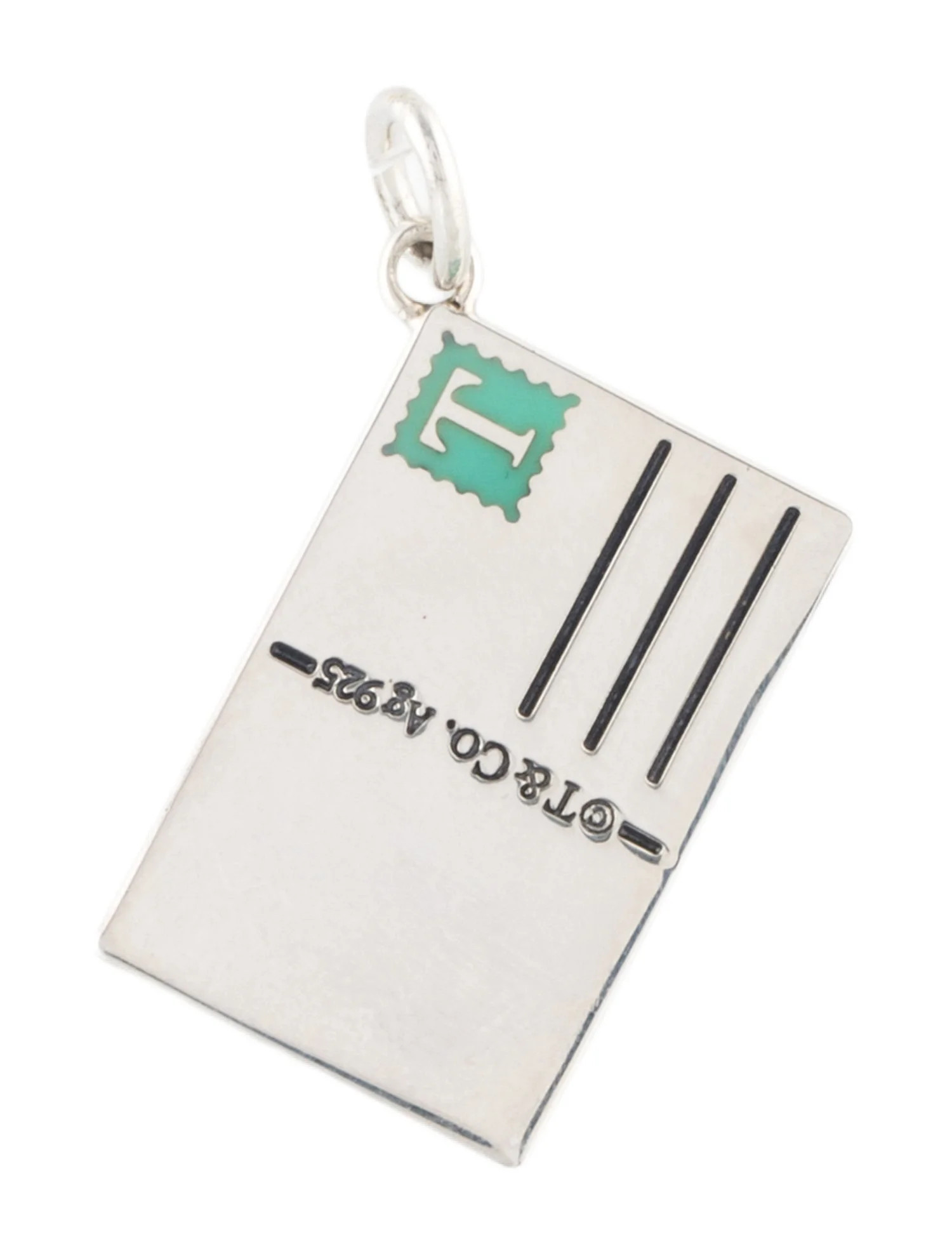 Enamel 'Ciao from Milan' Postcard Charm | The RealReal