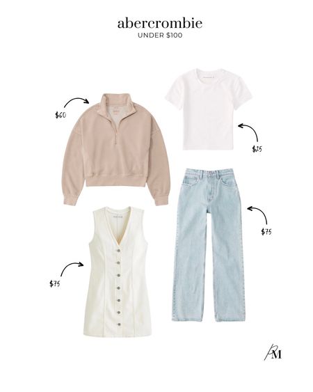 I love these basics from Abercrombie. My favorite loose fit jeans and white tee are must haves in my closet. 

#LTKfindsunder100 #LTKsalealert #LTKstyletip