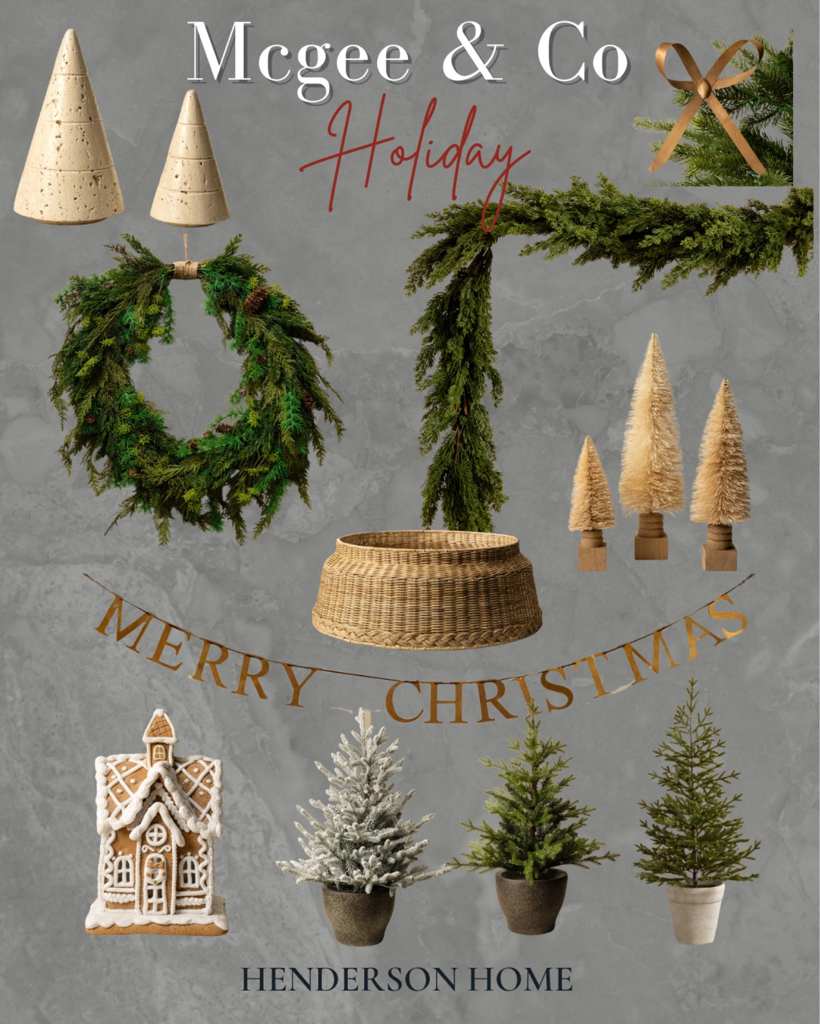 Mcgee & co holiday favorite finds 


Cedar garland. Modern holiday. Modern Christmas. McGee & co. Potted faux trees. Gingerbread house. Cedar wreath. 

#LTKSeasonal #LTKHome