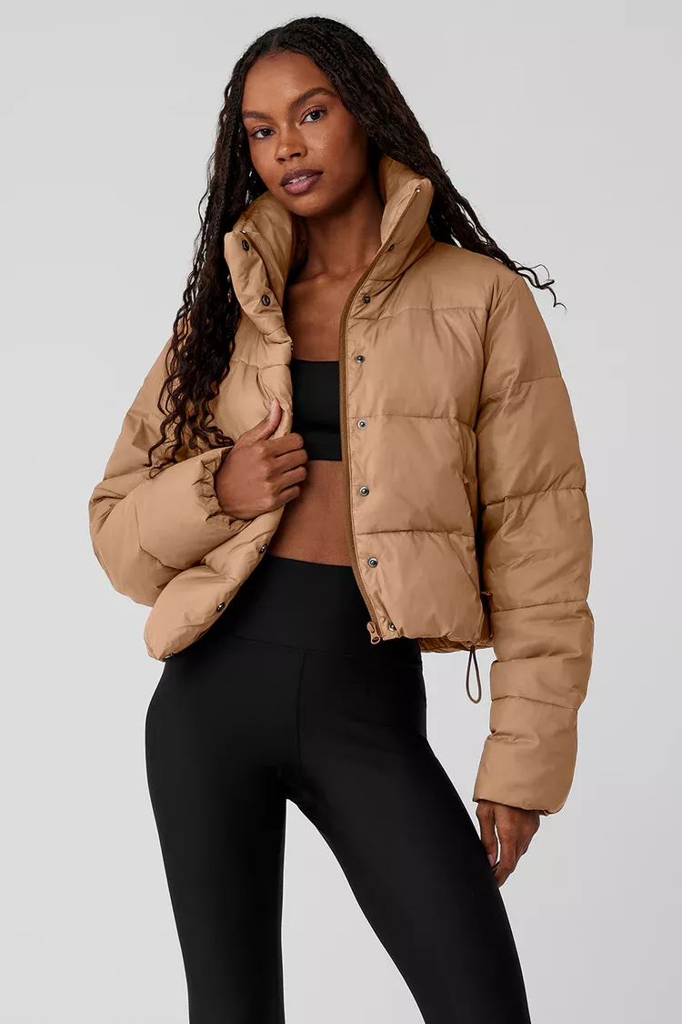 Alo Yoga® Sherpa Stage Puffer Jacket - Ivory