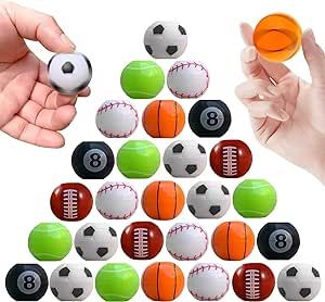 32 PCS Mini Fidget Spinners Sports Balls Toys for Kids, Goodie Bag Stuffers Treasure Box Toys for... | Amazon (US)