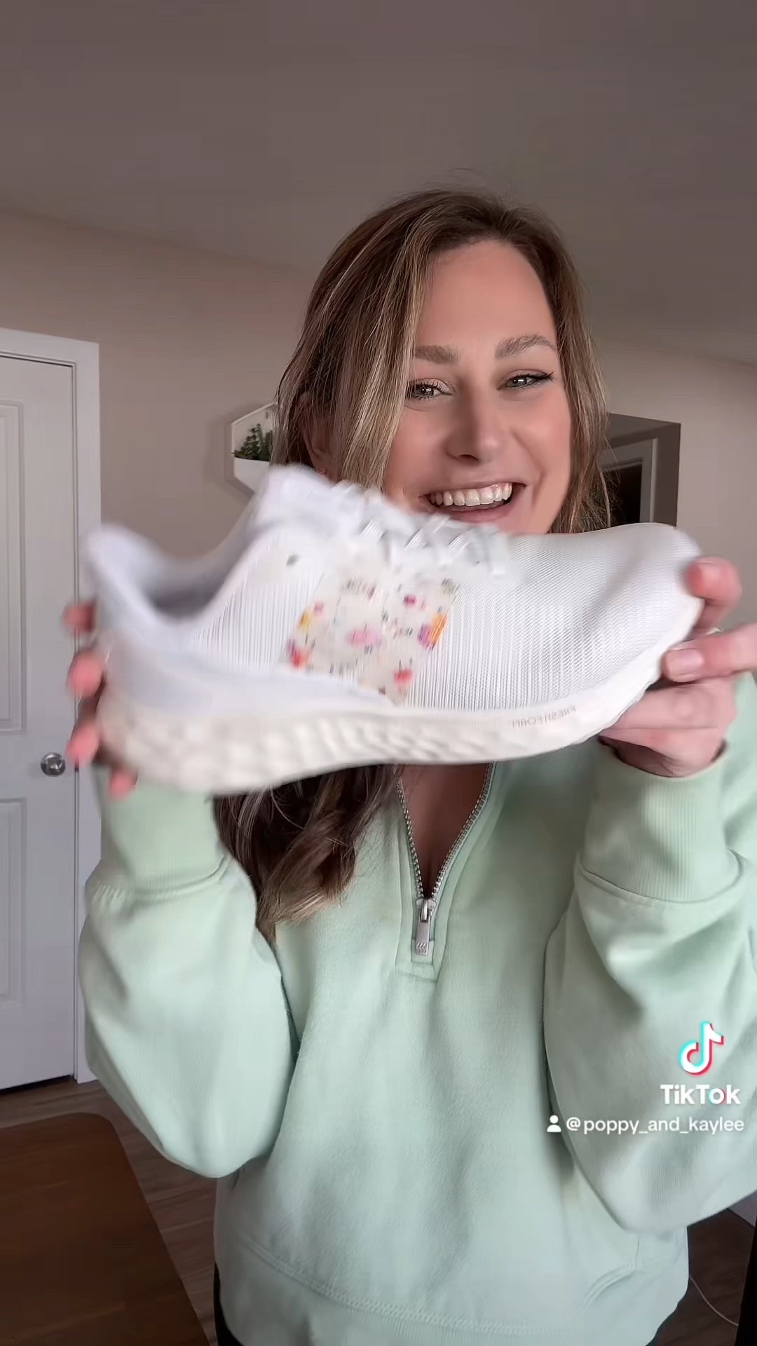 Floral spring sneakers from New Balance. Both wide and regular width! 