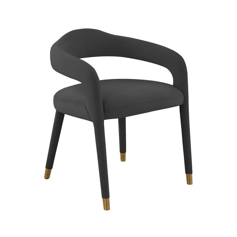 TOV Furniture Lucia Black Velvet Dining Chair | Walmart (US)