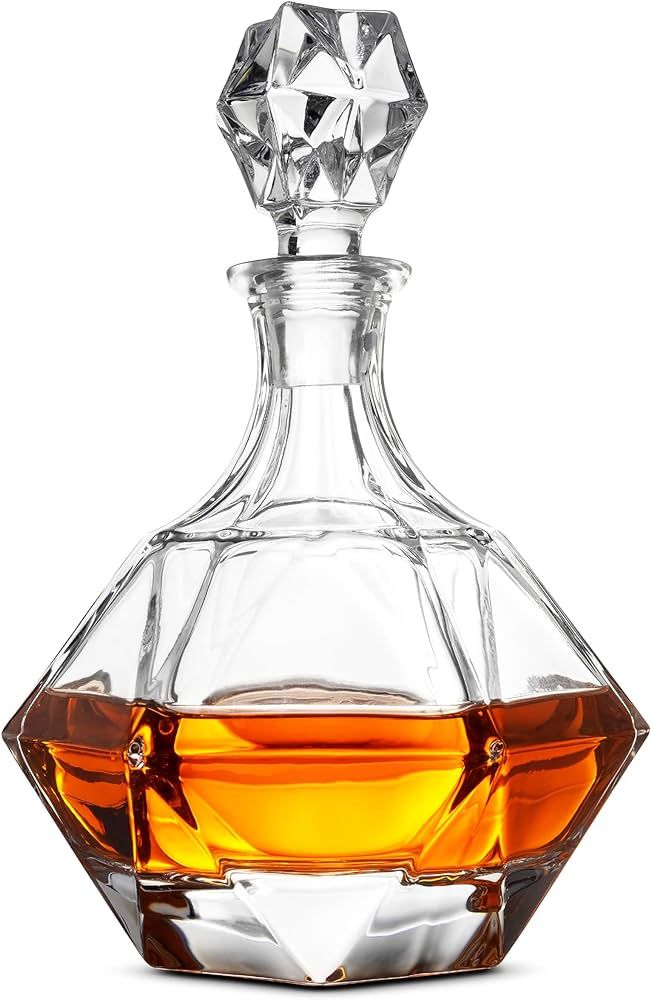 FineDine European Style Glass Whiskey Decanter & Liquor Decanter with Glass Stopper, 30 Oz.- With... | Amazon (CA)