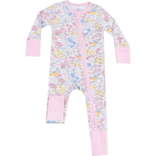 2 Way Zipper Romper, Viola Floral | Maisonette