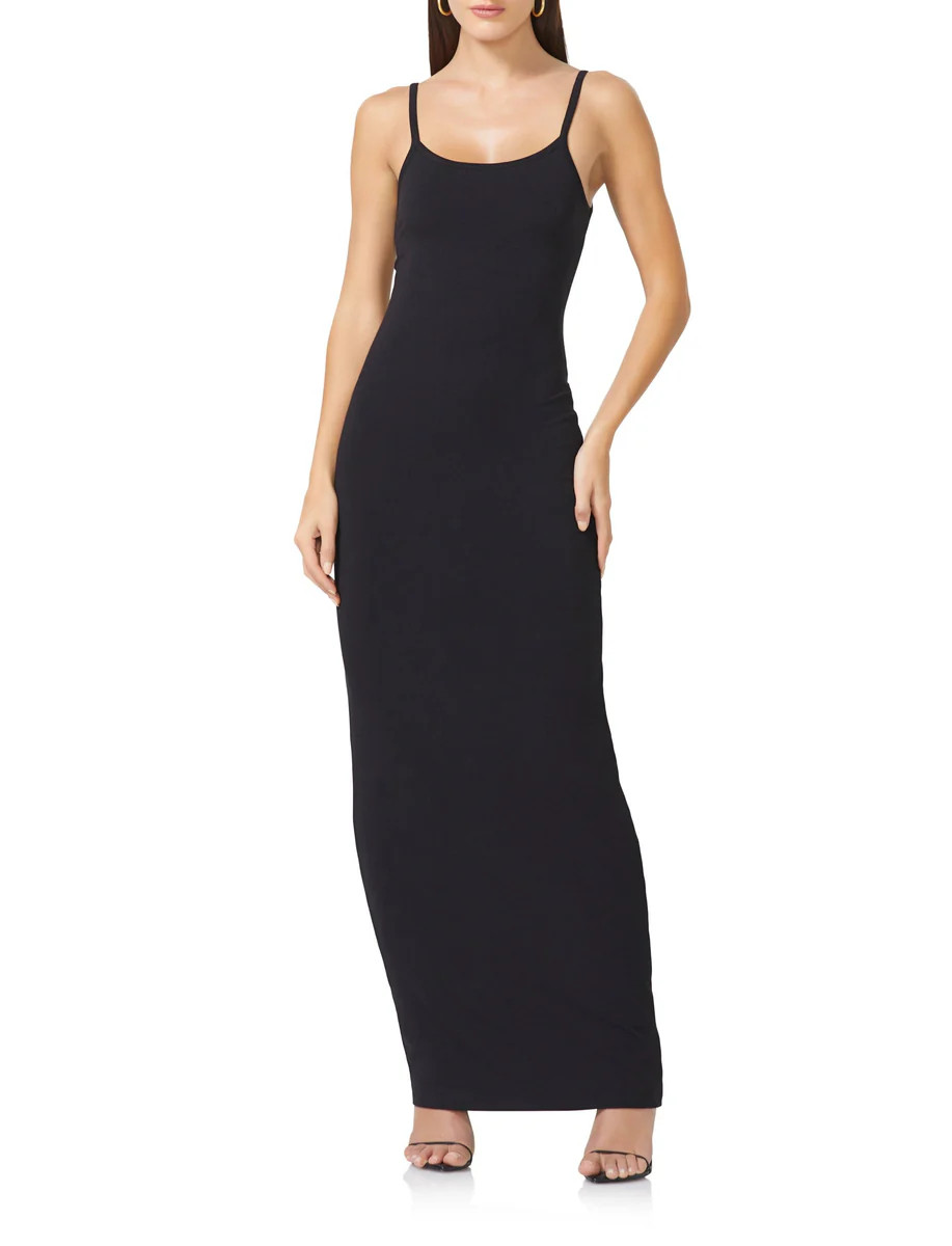 Ashlyn Midi Tank Dress - Noir | ShopAFRM