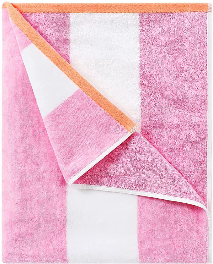 HENBAY Fluffy Oversized Beach Towel - Plush Thick Large 70 x 35 Inch Cotton Pool Towel, Rose Red ... | Amazon (US)