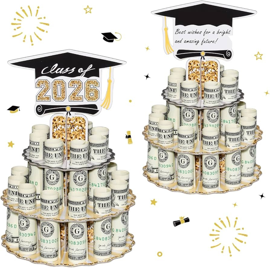 Graduation Money Holder for Cash Gift, 2026 Graduation Gifts Money Holder Leis Cash Cake for Cong... | Amazon (US)
