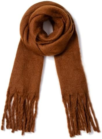 Winter Women Chunky Scarf Warm Blanket Big Thick Large Oversized Wrap Colorful Long Solid Scarves | Amazon (US)