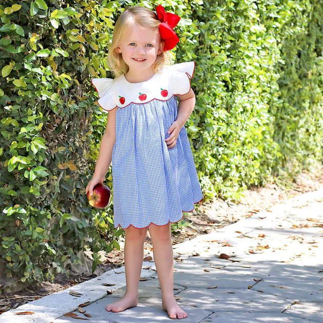 Apple Scallop Bodice Dress | Classic Whimsy