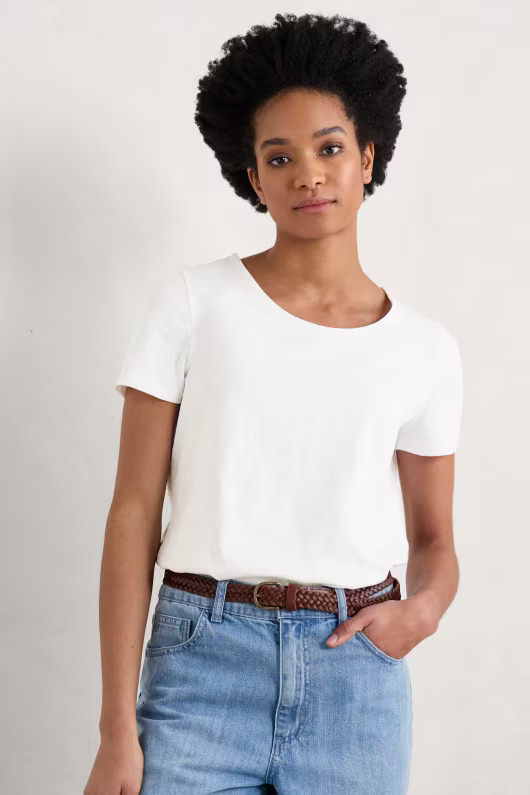 Camerance Scoop Neck T-Shirt (GOTS) | Seasalt Cornwall