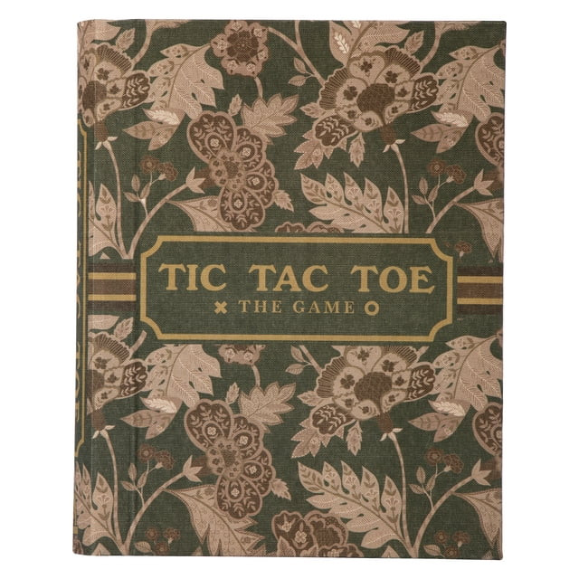 Home Decor Collection Sterling & Noble Home Green Floral Tic Tac Toe Game Set Book | Walmart (US)