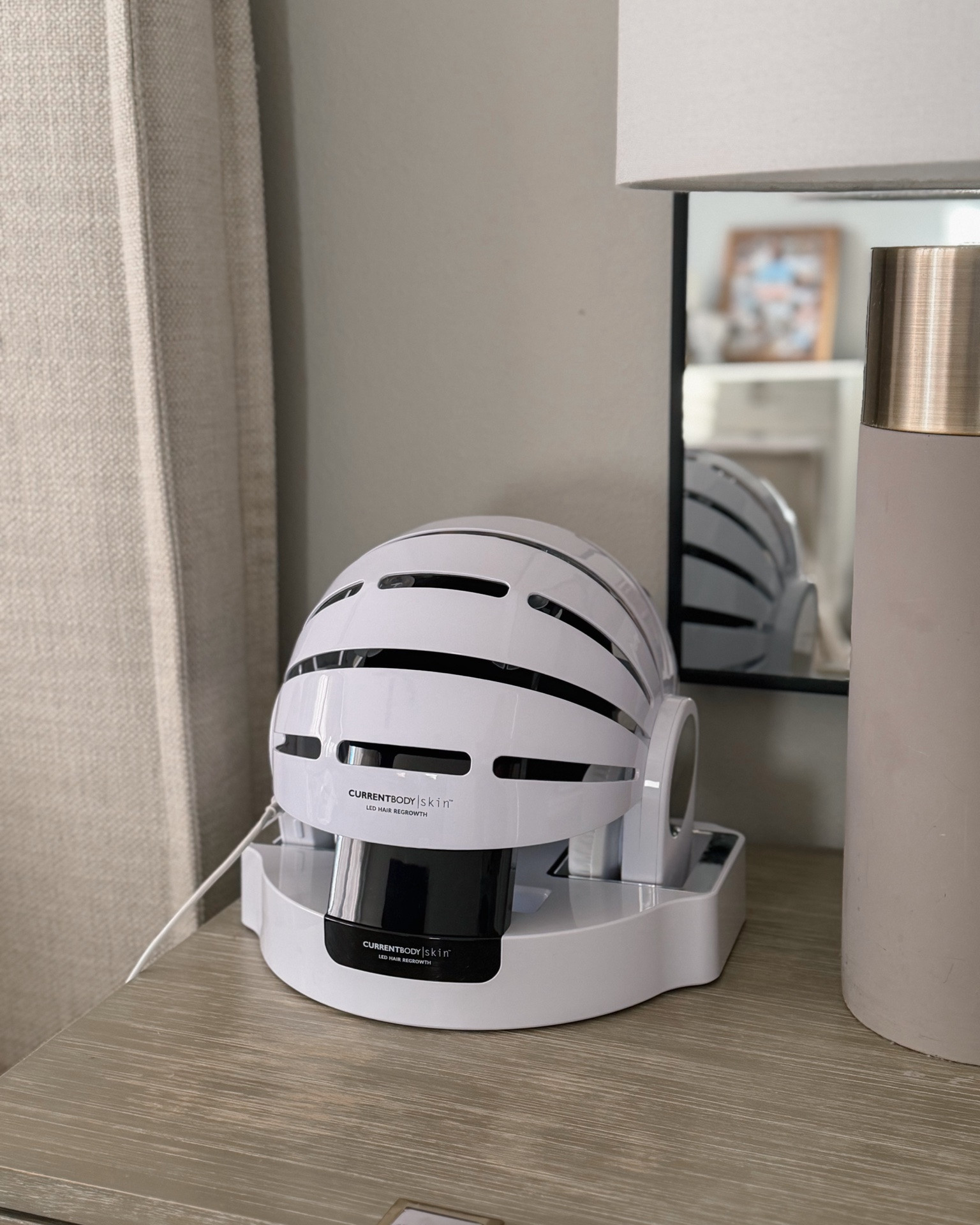 CurrentBody Skin LED Hair Growth Helmet - I’m so excited to try the CurrentBody Skin LED Hair Growth Helmet! It uses red LED light across the entire scalp to support scalp health and help hair look thicker, fuller and stronger, with only 10 minutes of daily use ✨

Couldn't wait! I already tried it! 😂
It even has built-in Bluetooth headphones, so the 10 minutes flew by!

#LTKmomlife #LTKselfcare #LTKBeauty