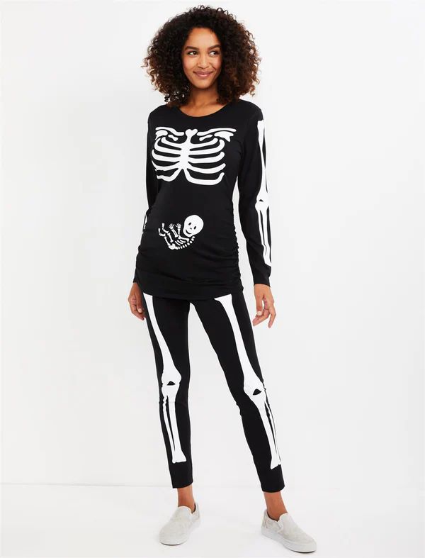 Skeleton Maternity Halloween Costume | Motherhood Maternity