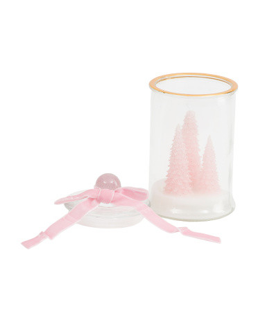 5oz Three Trees In Glass Jar With Snow Scented Candle | TJ Maxx