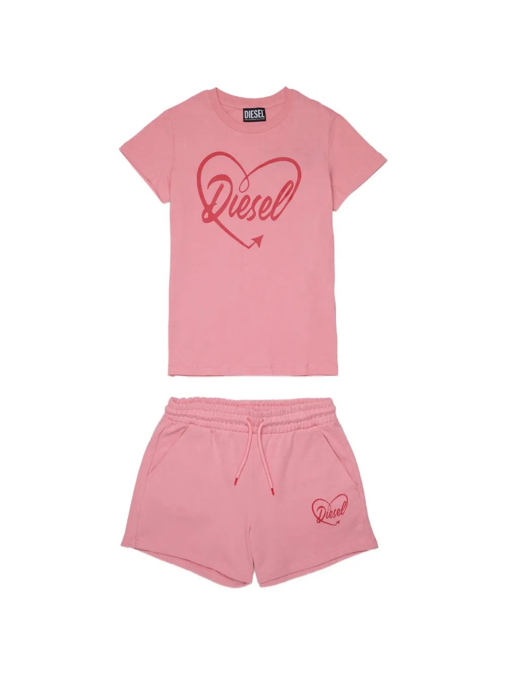 Diesel Kids graphic-print shorts set - Pink | Farfetch Global