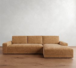 Rutherford Leather Chaise Sectional (136") | Pottery Barn (US)