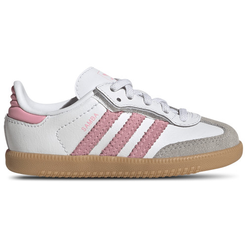 adidas adidas Originals Samba - Boys' Toddler Ftwr White/Light Pink/Gum Size 08.0 | Kids Foot Locker (US)