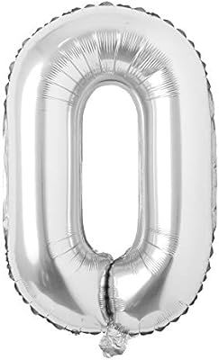 40 inch Letter Balloons Silver Alphabet Number Balloon Foil Mylar Party Wedding Bachelorette Birt... | Amazon (US)