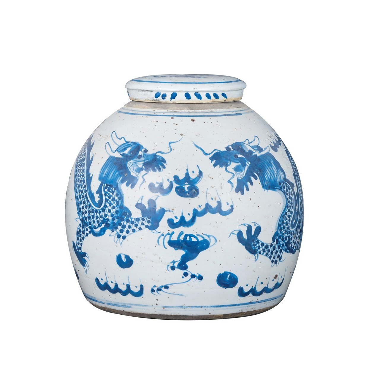 Blue and White Dragon Ming Jar - Shop Decorative Accents - Dear Keaton | Dear Keaton