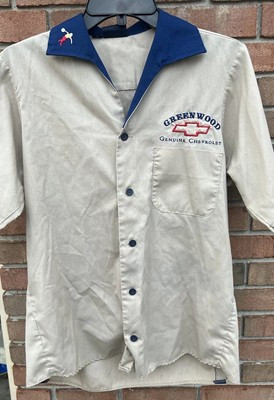 Vintage Bowling Shirt Men's Mediun USA Greenwood  Chevrolet Youngstown Ohio | eBay | eBay US