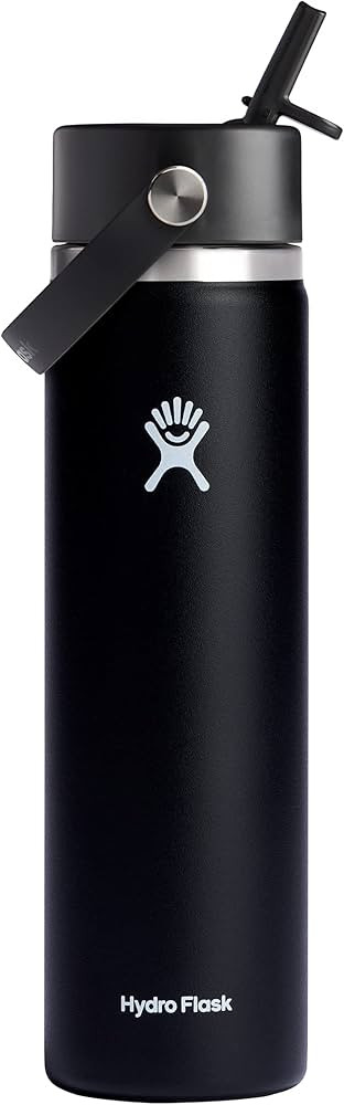 Hydro Flask Wide Mouth vacuum insulated stainless steel water bottle with leakproof closeable str... | Amazon (US)