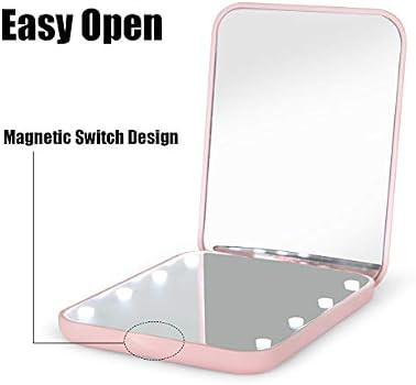 wobsion Compact Mirror, Magnifying Mirror with Light, 1x/3x Handheld 2-Sided Magnetic Switch Fold... | Amazon (US)