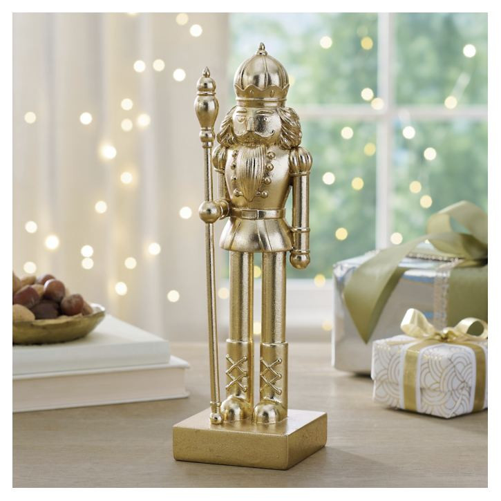 Gilded Gold Nutcracker | Grandin Road | Grandin Road