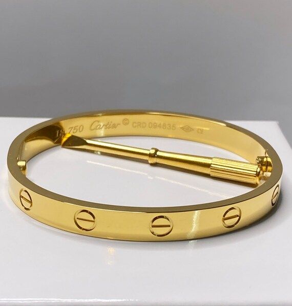 Love Bracelet 18k Gold Plated | Etsy | Etsy (US)
