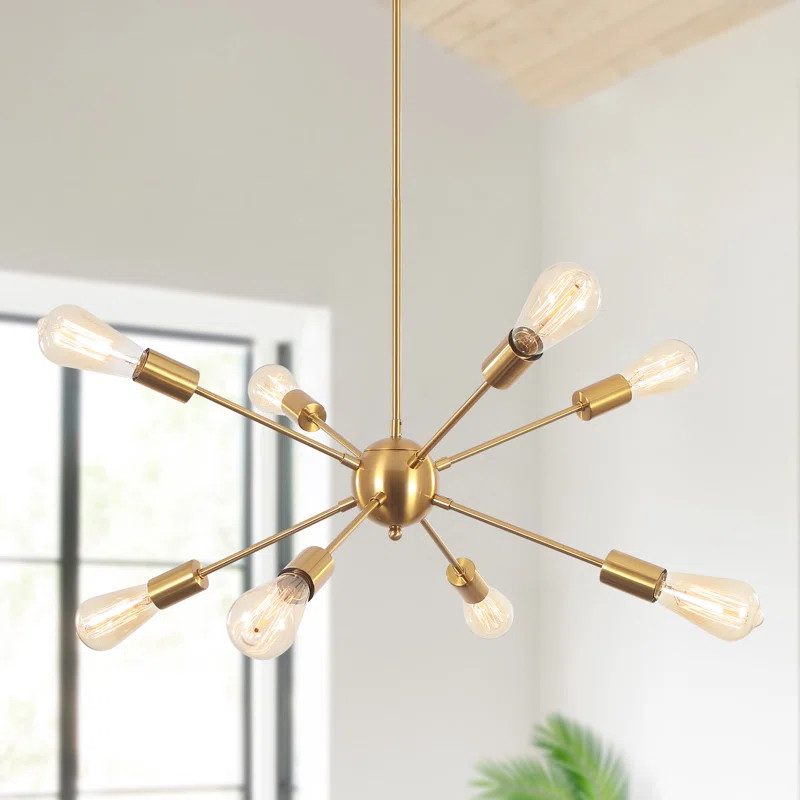 Jamee 8 - Light Dimmable Sputnik Sphere Chandelier | Wayfair North America