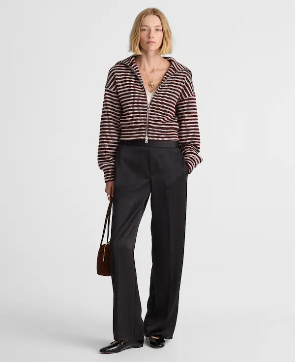 The Easy Pull-On Pant in Satin | Madewell