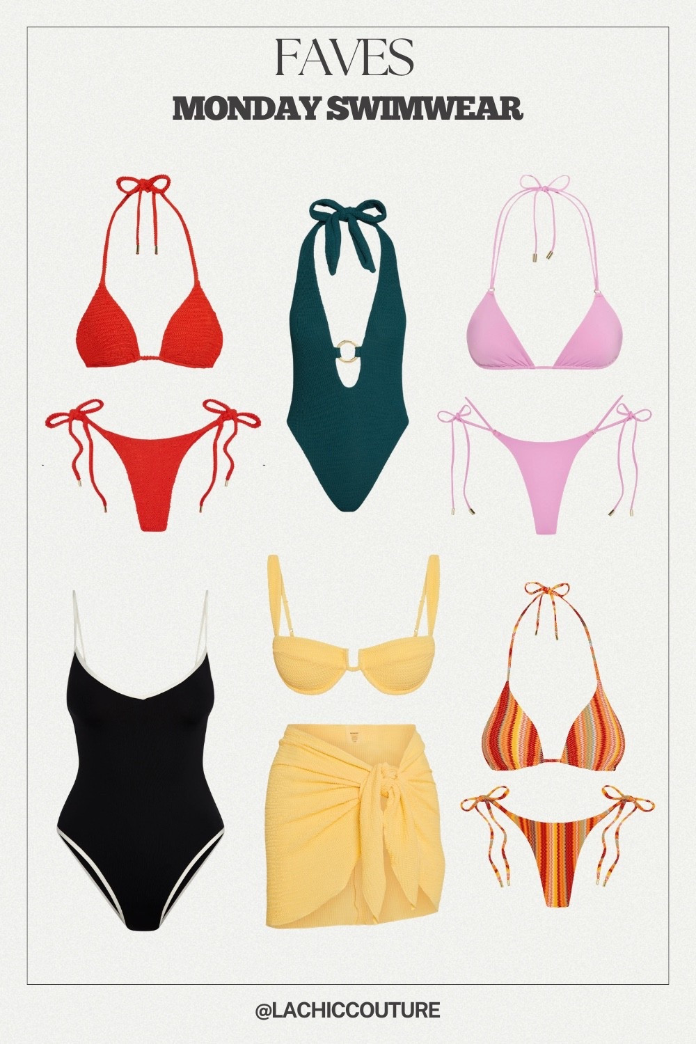 Fave swimwear @mondayswimwear      #lachiccouture

#LTKootd #LTKTravel #LTKSeasonal