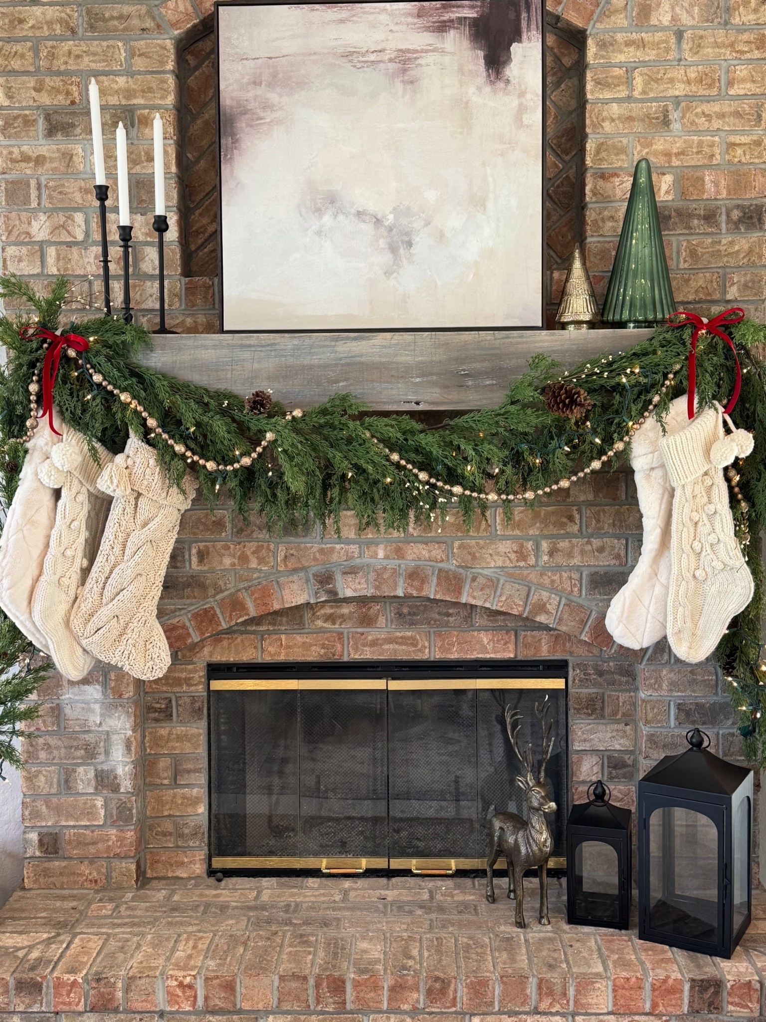 A classic mantel

#mantle #christmasmantle #christmas #holiday #decor #organizeddwelling #LTKStyleTip

#LTKHoliday #LTKSeasonal
