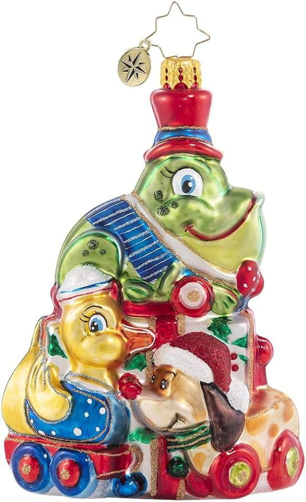 Christopher Radko Hand-Crafted European Glass Christmas Decorative Figural Ornament, A Toadally T... | Amazon (US)