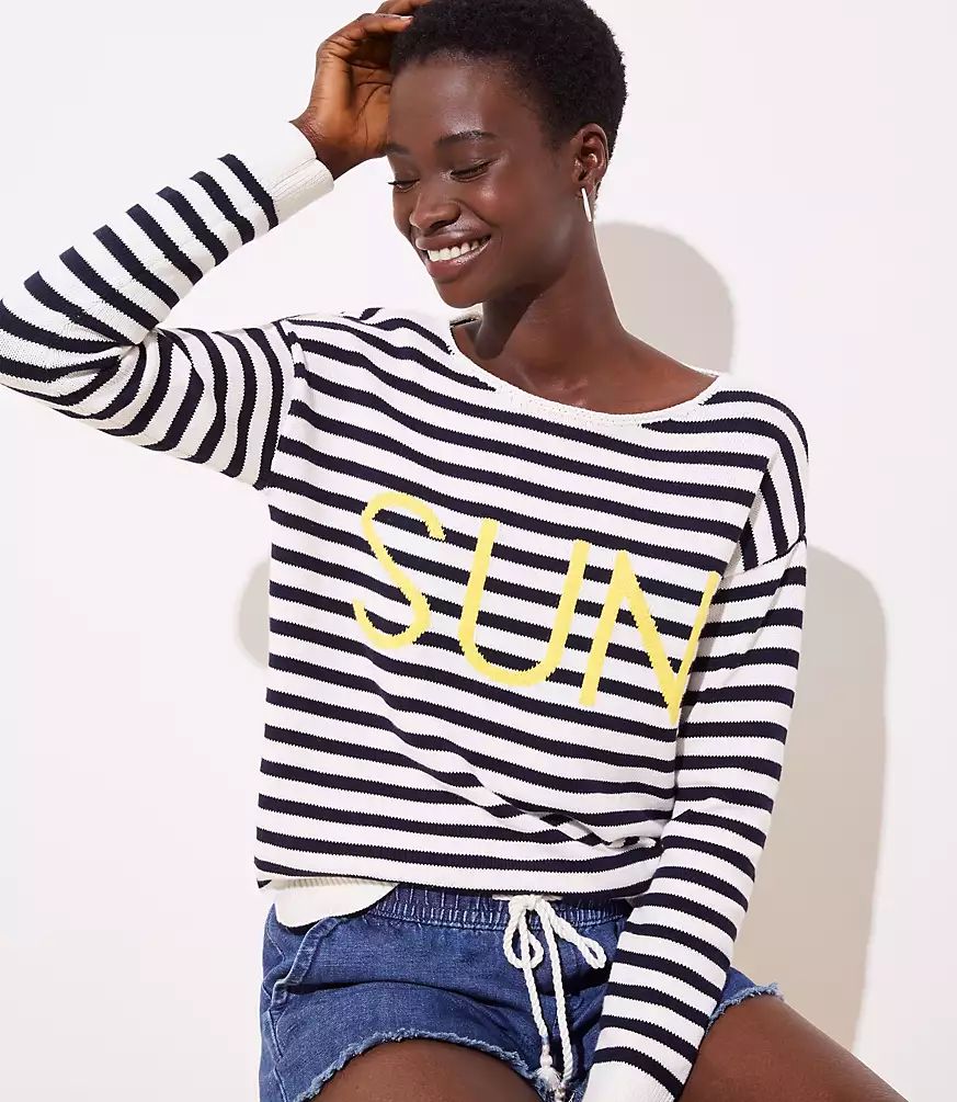 Sun Stripe Sweater | LOFT
