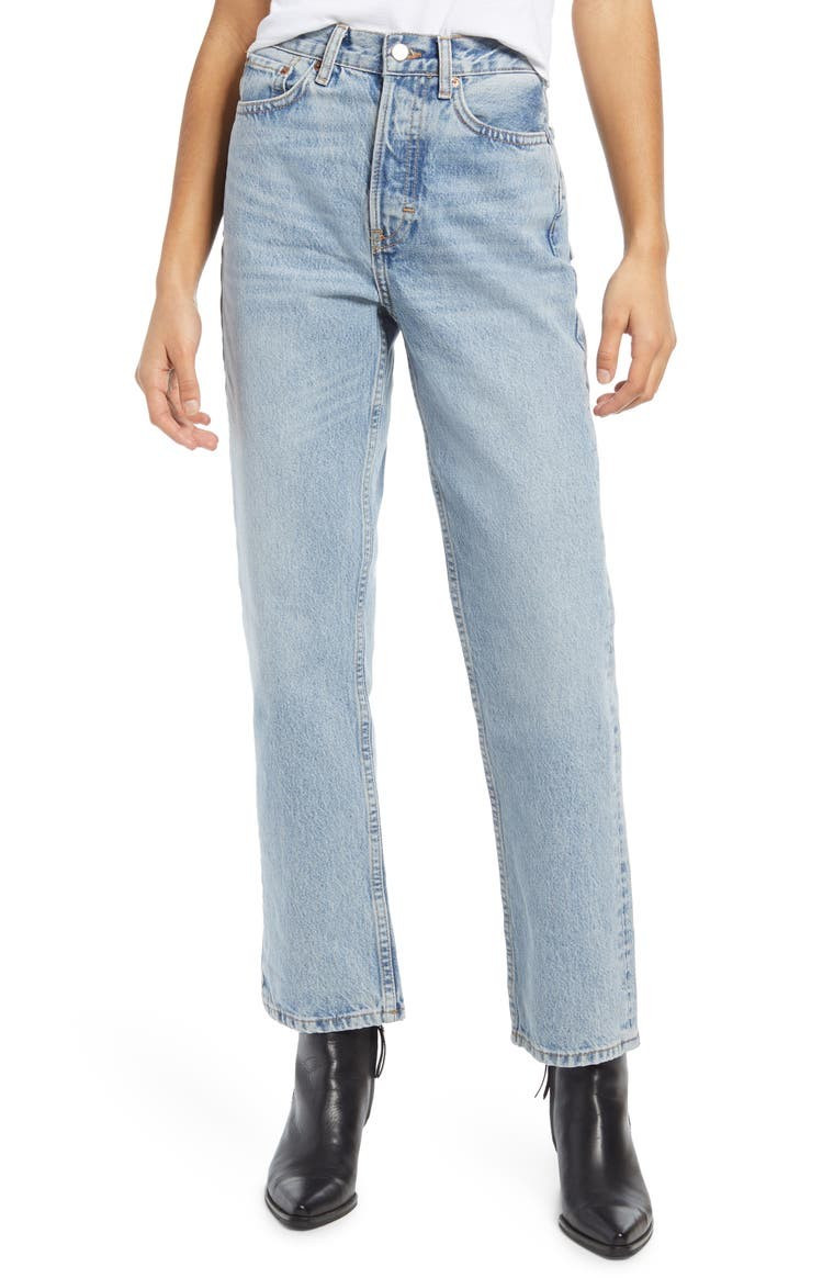 Topshop High Waist Dad Jeans (Bleach) | Nordstrom | Nordstrom