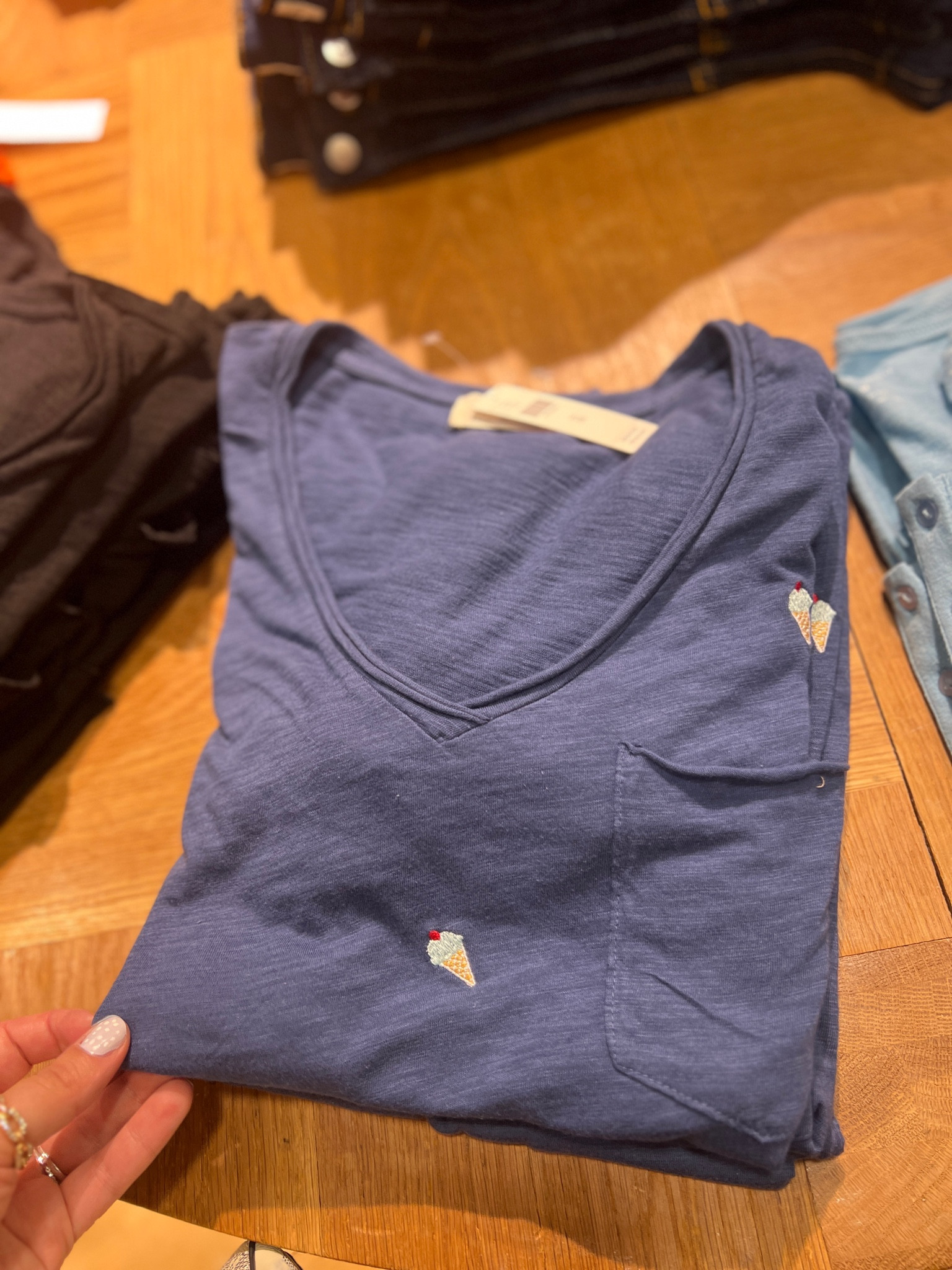 Ice cream embroidered tee 

#LTKSeasonal #LTKStyleTip #LTKMidsize