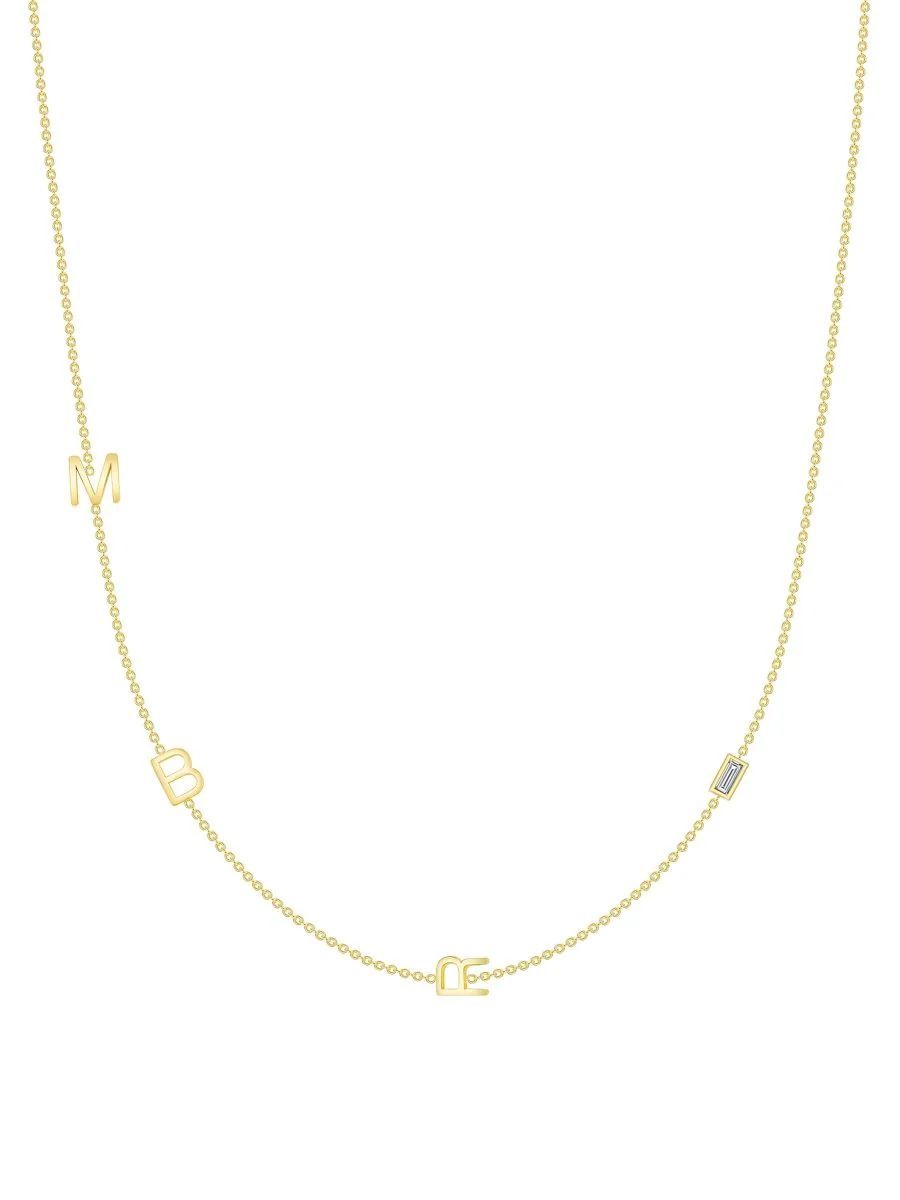 The Initial Necklace 14K - 3 Letters | leMel