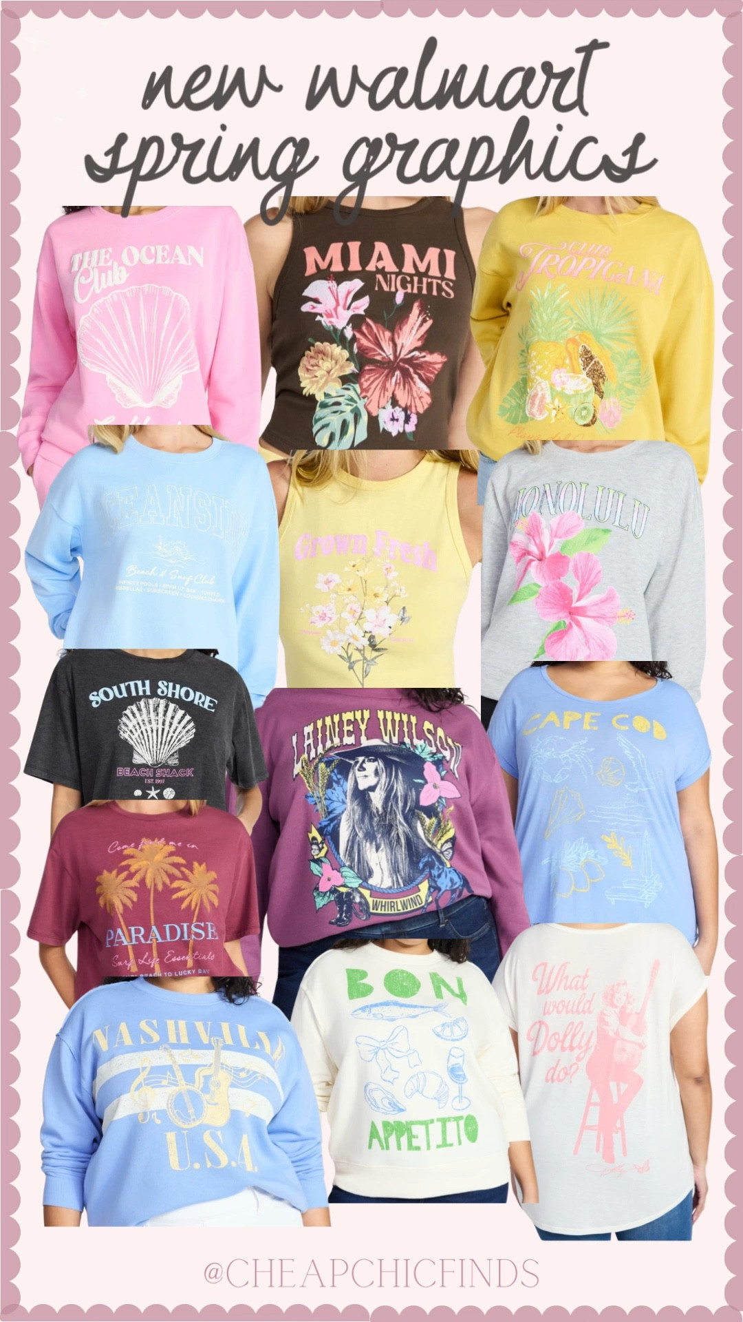 The cutest new graphics you’ve ever seen from walmart!! All under $20!! 


Oceanside sweatshirt 
Walmart graphic tees
#walmartfinds #walmartspringfashion #walmartshopping #newatwalmart #walmartgraphics 

#LTKootd #LTKSeasonal