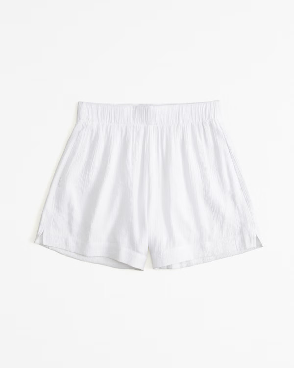 Crinkle Textured Pull-On Short | Abercrombie & Fitch (US)