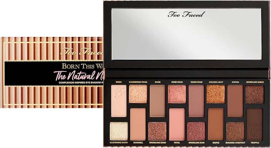 Too Faced Born This Way The Natural Nudes Eye Shadow Palette | High Pigment + Shimmer, 0.42 Ounce | Amazon (US)