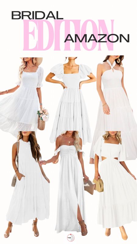 Amazon Fashion Bridal Party White Dresses Summer Looks #amazon #amazonfashion #amazondresses  #bridallooks #bridaldresses #amaxondresses

#LTKWedding #LTKParties #LTKFindsUnder100