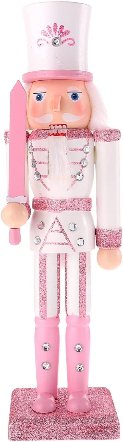 Pink Nutcracker Figures Christmas Decorations 12 Inch Pink Nutcracker Soldier Glitter Christmas N... | Amazon (US)