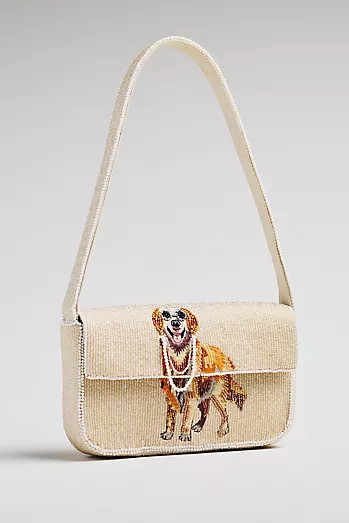 The Greer Structured Faux-Suede Shoulder Bag | Anthropologie (US)