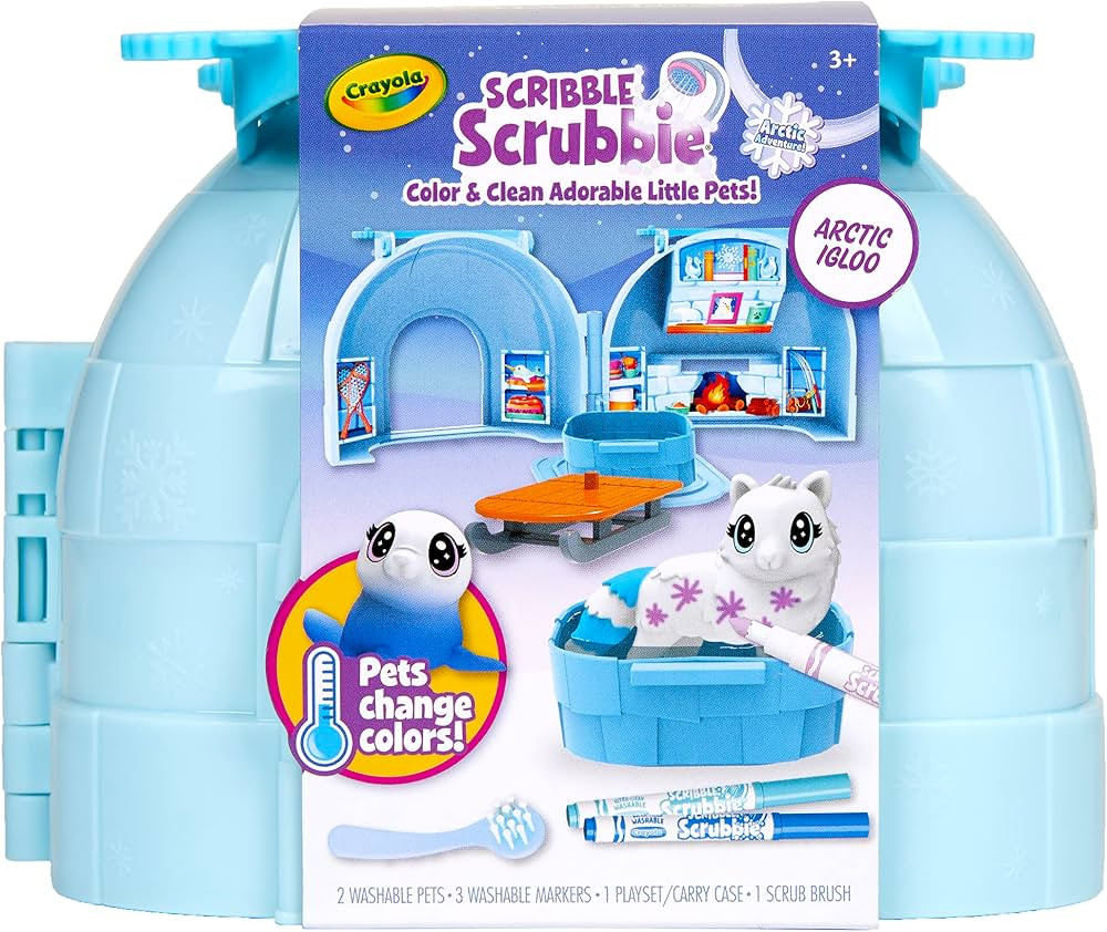 Scribble Scrubbie Pets Arctic Igloo, Color Change Pets & Storage Case, Gift for Girls & Boys | Amazon (US)
