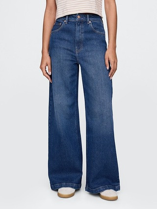Extra High Rise Stride Wide-Leg Jeans | Gap (US)