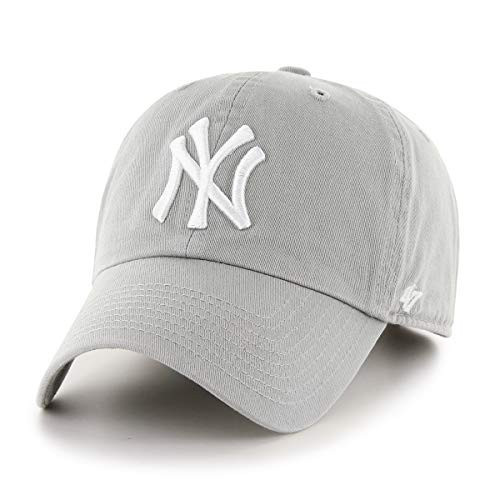 '47 Brand Clean Up Baseball Hat New York Yankees,Light Grey/White | Amazon (US)