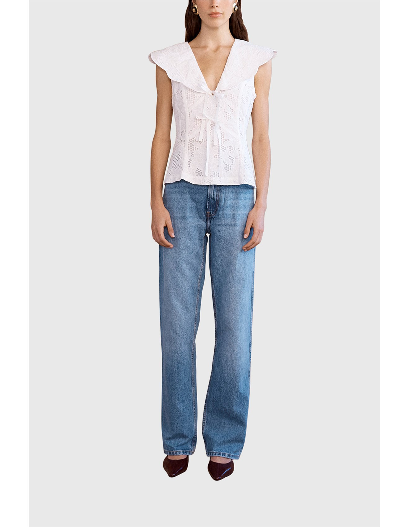 RHIA LACE TOP | David Jones (Australia & New Zealand)