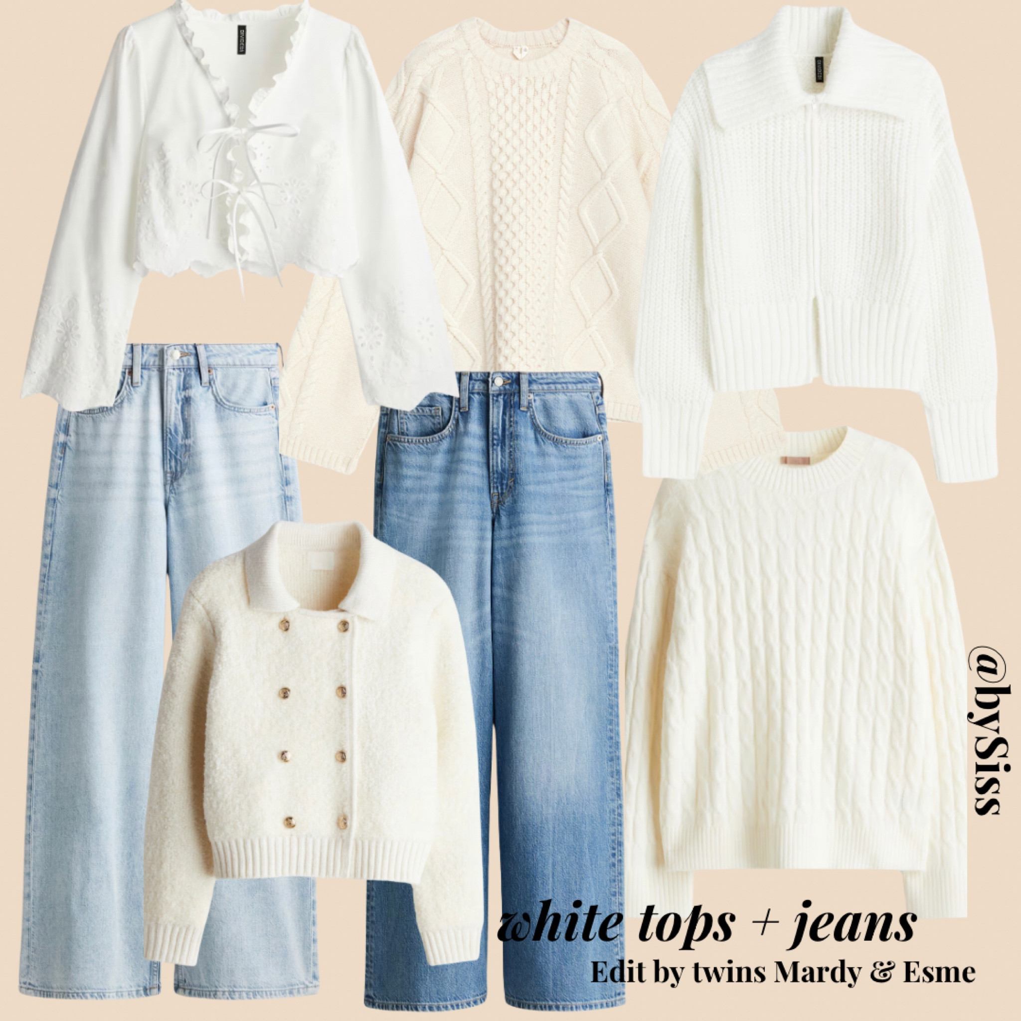 White spring tops and wide leg denims 💙

#LTKSeasonal #LTKStyleTip #LTKU