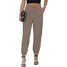 Dokotoo Women's 2023 Soft Casual Loose Drawstring Elastic High Waisted Joggers Pants with Pockets | Amazon (US)